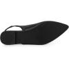imageAllegra K Womens Pointed Toe Pumps Slingback Flat PumpsBlack