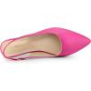 imageAllegra K Womens Pointed Toe Pumps Slingback Flat PumpsHot Pink