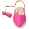 imageAllegra K Womens Pointed Toe Pumps Slingback Flat PumpsHot Pink