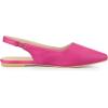 imageAllegra K Womens Pointed Toe Pumps Slingback Flat PumpsHot Pink