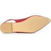 imageAllegra K Womens Pointed Toe Pumps Slingback Flat PumpsRed
