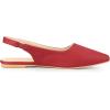 imageAllegra K Womens Pointed Toe Pumps Slingback Flat PumpsRed