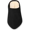 imageAllegra K Womens Pointed Toe Slip on Block Heel Slide MulesBlack