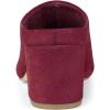 imageAllegra K Womens Pointed Toe Slip on Block Heel Slide MulesBurgundy