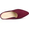 imageAllegra K Womens Pointed Toe Slip on Block Heel Slide MulesBurgundy