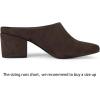 imageAllegra K Womens Pointed Toe Slip on Block Heel Slide MulesCoffee