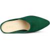 imageAllegra K Womens Pointed Toe Slip on Block Heel Slide MulesGreen