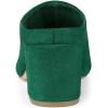 imageAllegra K Womens Pointed Toe Slip on Block Heel Slide MulesGreen