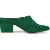 imageAllegra K Womens Pointed Toe Slip on Block Heel Slide MulesGreen