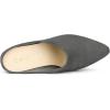 imageAllegra K Womens Pointed Toe Slip on Block Heel Slide MulesGrey