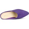 imageAllegra K Womens Pointed Toe Slip on Block Heel Slide MulesPurple