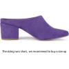 imageAllegra K Womens Pointed Toe Slip on Block Heel Slide MulesPurple