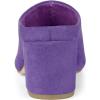 imageAllegra K Womens Pointed Toe Slip on Block Heel Slide MulesPurple
