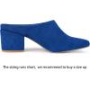 imageAllegra K Womens Pointed Toe Slip on Block Heel Slide MulesRoyal Blue