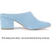 imageAllegra K Womens Pointed Toe Slip on Block Heel Slide MulesSky Blue
