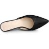 imageAllegra K Womens Pointed Toe Stiletto Heels Slide MulesBlack