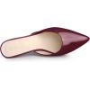 imageAllegra K Womens Pointed Toe Stiletto Heels Slide MulesBurgundy