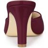 imageAllegra K Womens Pointed Toe Stiletto Heels Slide MulesBurgundy