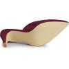 imageAllegra K Womens Pointed Toe Stiletto Heels Slide MulesBurgundy