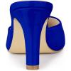 imageAllegra K Womens Pointed Toe Stiletto Heels Slide MulesDeep Blue