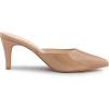 imageAllegra K Womens Pointed Toe Stiletto Heels Slide MulesNude