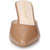 imageAllegra K Womens Pointed Toe Stiletto Heels Slide MulesNude