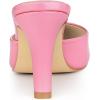 imageAllegra K Womens Pointed Toe Stiletto Heels Slide MulesPink