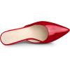 imageAllegra K Womens Pointed Toe Stiletto Heels Slide MulesRed