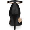 imageAllegra K Womens Pointed Toe Stiletto High Heel Pumps Ankle Strap Wedding Bridal Evening Party Dress ShoesBlack