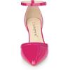 imageAllegra K Womens Pointed Toe Stiletto High Heel Pumps Ankle Strap Wedding Bridal Evening Party Dress ShoesHot Pink