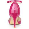 imageAllegra K Womens Pointed Toe Stiletto High Heel Pumps Ankle Strap Wedding Bridal Evening Party Dress ShoesHot Pink