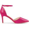 imageAllegra K Womens Pointed Toe Stiletto High Heel Pumps Ankle Strap Wedding Bridal Evening Party Dress ShoesHot Pink