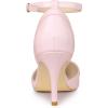 imageAllegra K Womens Pointed Toe Stiletto High Heel Pumps Ankle Strap Wedding Bridal Evening Party Dress ShoesPink