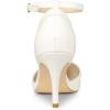 imageAllegra K Womens Pointed Toe Stiletto High Heel Pumps Ankle Strap Wedding Bridal Evening Party Dress ShoesWhite
