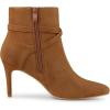 imageAllegra K Womens Pointy Toe Buckle Cross Straps Stiletto Heel Ankle BootsBrown