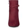 imageAllegra K Womens Pointy Toe Buckle Cross Straps Stiletto Heel Ankle BootsBurgundy