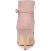 imageAllegra K Womens Pointy Toe Buckle Cross Straps Stiletto Heel Ankle BootsDust Pink