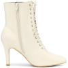 imageAllegra K Womens Pointy Toe Lace Up Stiletto Heel Ankle BootsCream