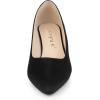 imageAllegra K Womens Pointy Toe Slip On Wedges Heels PumpsBlack