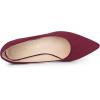 imageAllegra K Womens Pointy Toe Slip On Wedges Heels PumpsBurgundy
