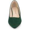 imageAllegra K Womens Pointy Toe Slip On Wedges Heels PumpsDark Green