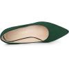imageAllegra K Womens Pointy Toe Slip On Wedges Heels PumpsDark Green
