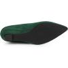 imageAllegra K Womens Pointy Toe Slip On Wedges Heels PumpsDark Green