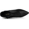 imageAllegra K Womens Printed Pointed Toe Chunky Heels Ankle BootsBlack