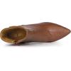 imageAllegra K Womens Printed Pointed Toe Chunky Heels Ankle BootsBrown