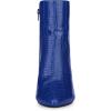 imageAllegra K Womens Printed Pointed Toe Chunky Heels Ankle BootsRoyal Blue