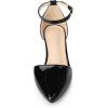 imageAllegra K Womens Pump Pointed Closed Toe Low Chunky Heels PumpsBlack