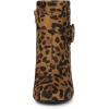 imageAllegra K Womens Round Toe Block Heel Boots Ankle BootiesLeopard