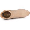 imageAllegra K Womens Round Toe Block Heel Boots Ankle BootiesNude