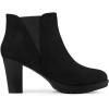 imageAllegra K Womens Round Toe Block Heels Chelsea Ankle BootsBlack